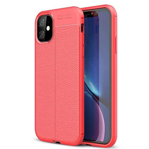iPhone 11 K�l�f Auto Focus Kapak - K�rm�z�