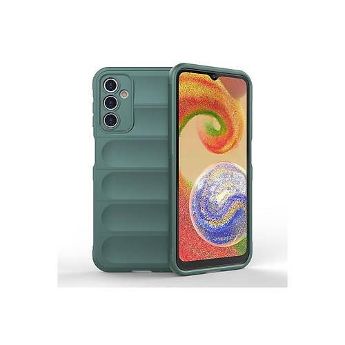 Galaxy A14 4G K�l�f Optimum Silikon - Koyu Ye�il