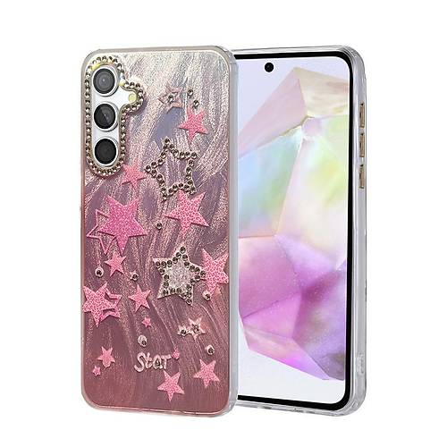 Galaxy A35 5G K�l�f Blade Aynal� Desenli Kapak - Desen 7