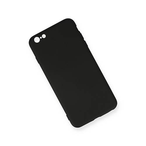 iPhone 6 Plus K�l�f Nano i�i Kadife Silikon - Siyah