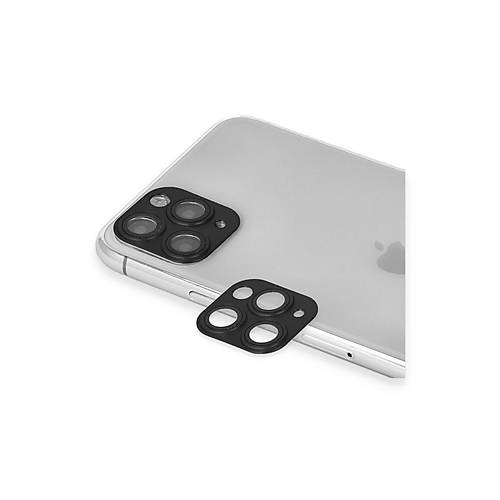 iPhone 11 Pro Max Pers Al�minyum Kamera Lens - Siyah