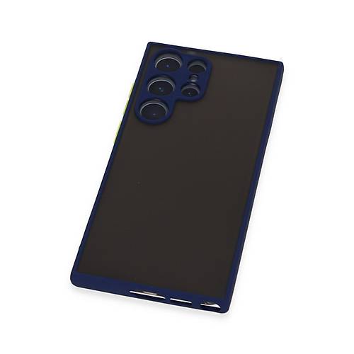 Galaxy S22 Ultra K�l�f Montreal Silikon Kapak - Lacivert