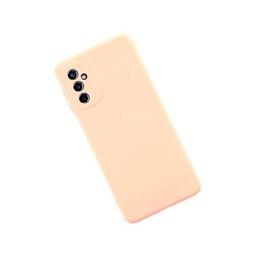 Galaxy M52 5G K�l�f Nano i�i Kadife Silikon - Pudra