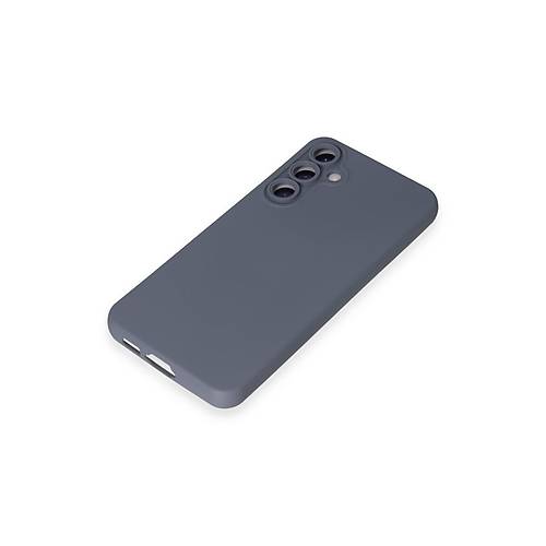 Galaxy S24 K�l�f Nano i�i Kadife Silikon - Gri