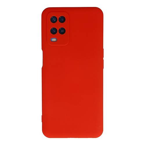 A54 4G K�l�f Nano i�i Kadife Silikon - K�rm�z�