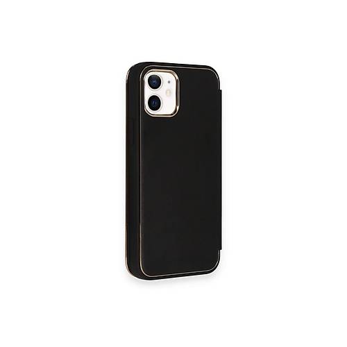 iPhone 12 K�l�f Dolpin Kapakl� - Siyah