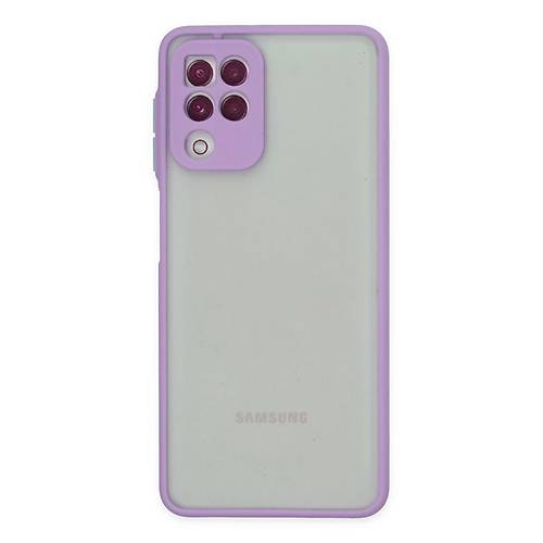Galaxy A22 K�l�f Montreal Silikon Kapak - Mor
