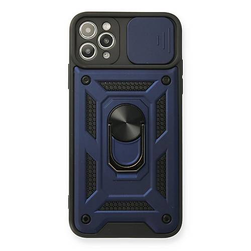 iPhone 11 Pro Max K�l�f Pars Lens Y�z�kl� Silikon - Lacivert