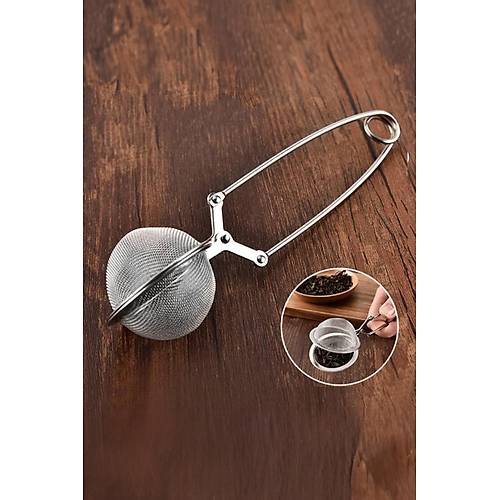 Paslanmaz �elik Bitki �ay� S�zgeci 6,5 cm Demlik Po�et �ay Filtre Aparat�