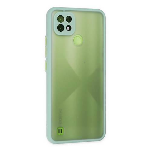 Realme C21 K�l�f Montreal Silikon Kapak - Turkuaz