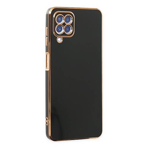 Galaxy A12 K�l�f Volet Silikon - Siyah