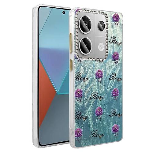 Redmi Note 13 Pro 4G K�l�f Blade Aynal� Desenli Kapak - Desen 9