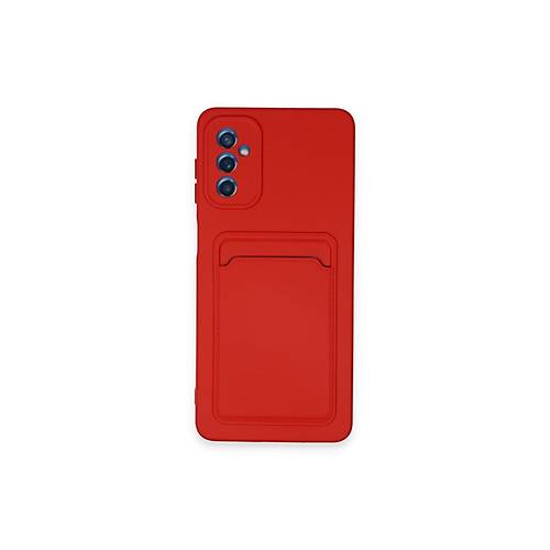 Galaxy A14 4G K�l�f Kelvin Kartvizitli Silikon - K�rm�z�
