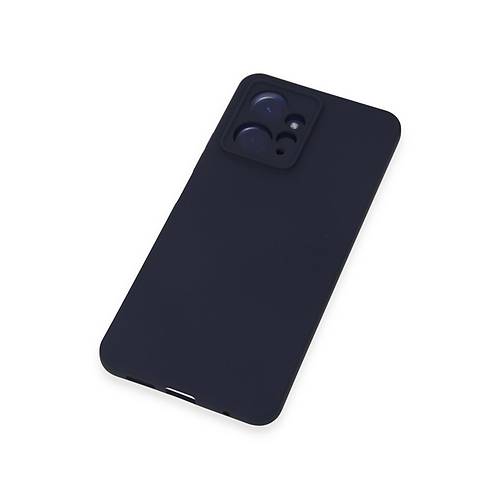 Redmi Note 12 4G K�l�f Nano i�i Kadife Silikon - Lacivert