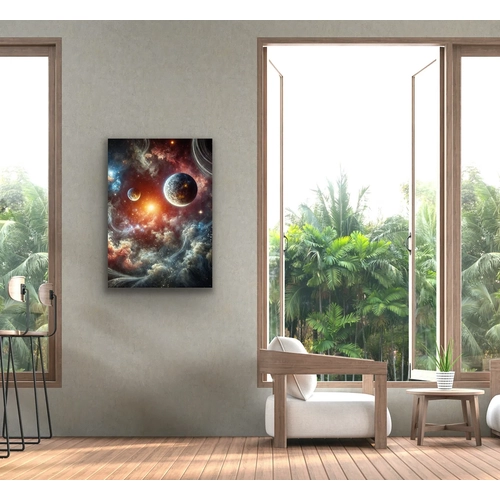 Gezegenler Kanvas Tablo 70x100cm
