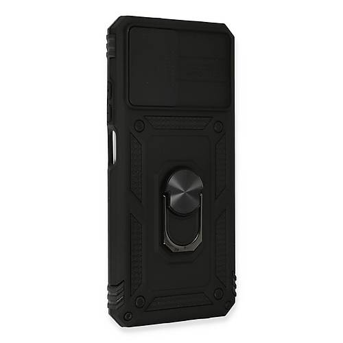 Redmi Note 10 K�l�f Pars Lens Y�z�kl� Silikon - Siyah