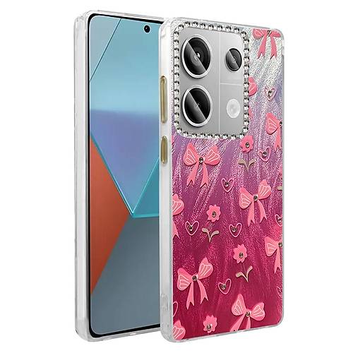 Redmi Note 13 Pro 4G K�l�f Blade Aynal� Desenli Kapak - Desen 3