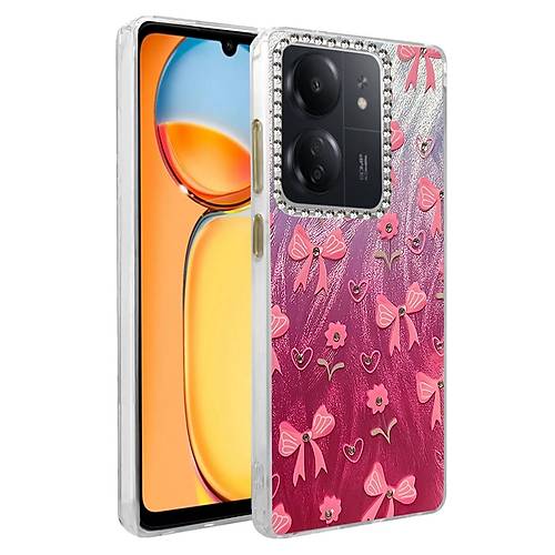 Redmi 13C K�l�f Blade Aynal� Desenli Kapak - Desen 3