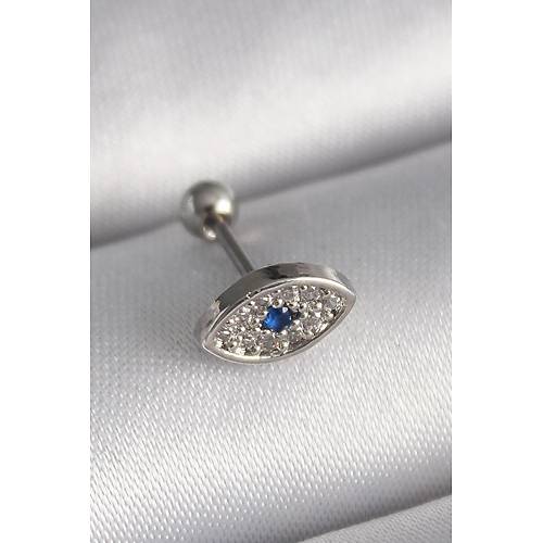 316L �elik G�m�� Renk Zirkon Ta�l� G�z Tragus Piercing