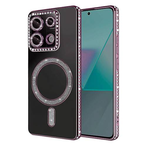 Redmi Note 13 Pro 4G Joke Simli Magneticsafe K�l�f - Pembe