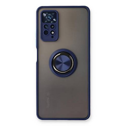 Redmi Note 11 Pro K�l�f Montreal Y�z�kl� Silikon Kapak - Lacivert