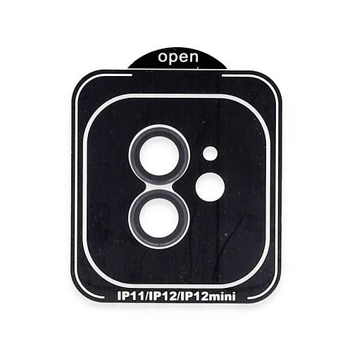 iPhone 11 PVD Metal Kamera Lens - Siyah