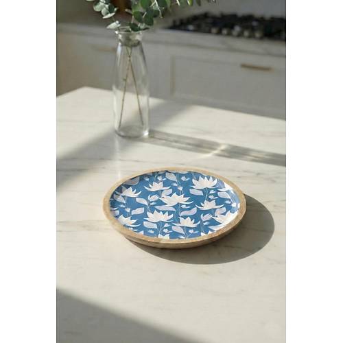 Mango Agac� Pasta Taba�� & Sunum Taba�� 20 Cm Desenli