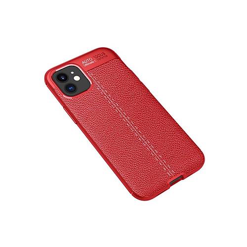 iPhone 12 Mini K�l�f Auto Focus Kapak - K�rm�z�