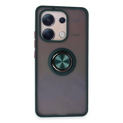 Redmi Note 13 4G K�l�f Montreal Y�z�kl� Silikon Kapak - Ye�il