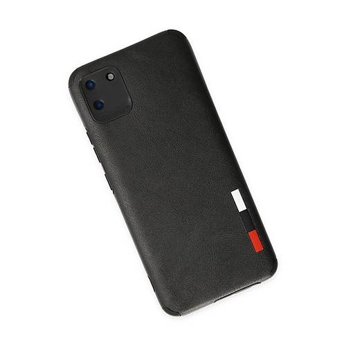 Realme C11 K�l�f Loop Deri Silikon - Siyah