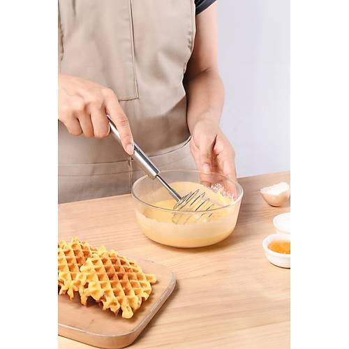 Paslanmaz �elik Yayl� Yumurta ��rp�c� 22 cm