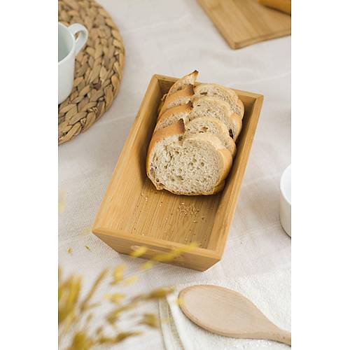 Bambu Ekmeklik Ekmek Sepeti 13*25*5 Cm