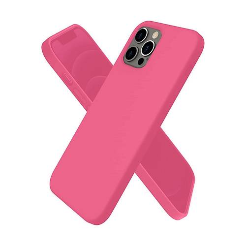 iPhone 12 Pro K�l�f First Silikon - Pembe
