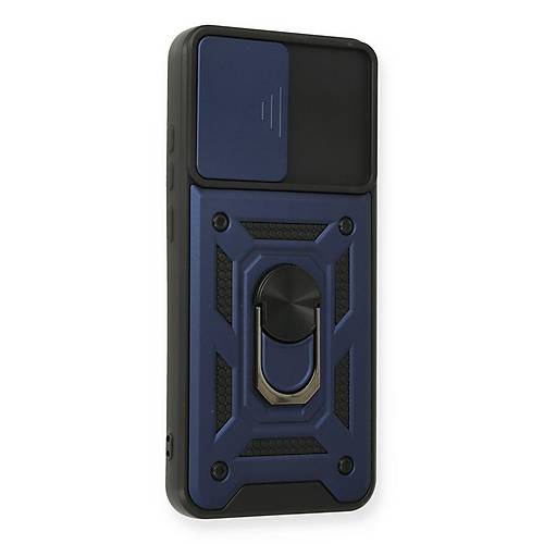 Galaxy A03S K�l�f Pars Lens Y�z�kl� Silikon - Lacivert