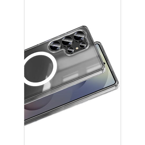 Galaxy S25 Ultra K�l�f Magneticsafe �effaf Silikon - �effaf