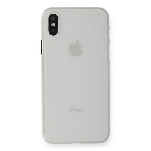 iPhone XS Max K�l�f PP Ultra �nce Kapak - Beyaz