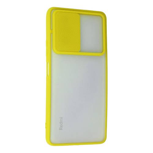 Redmi Note 10 Pro K�l�f Palm Buzlu Kamera S�rg�l� Silikon - Sar�