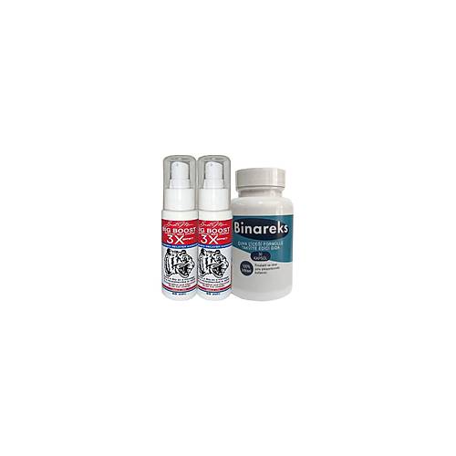 2 Adet 50 ml Bigboost Erkek 3xEffect Canlandirici Krem + Yan�nda 1 Kutu 30lu Binareks Erkeklere �zel