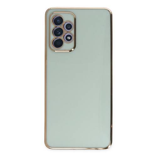 Galaxy A52 K�l�f Volet Silikon - A��k Ye�il