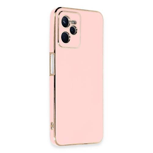 Realme C35 K�l�f Volet Silikon - Pembe