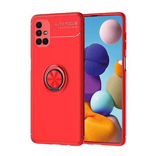 Galaxy M51 K�l�f Range Y�z�kl� Silikon - K�rm�z�