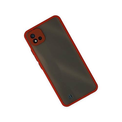 Realme C11 2021 K�l�f Montreal Silikon Kapak - K�rm�z�