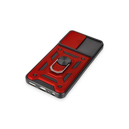 Galaxy M14 5G K�l�f Pars Lens Y�z�kl� Silikon - K�rm�z�