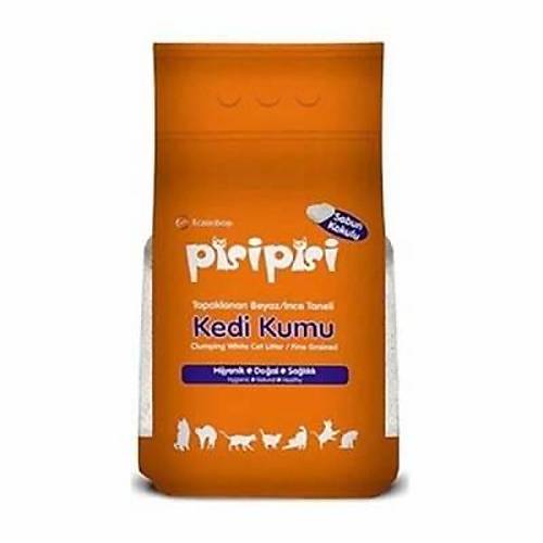 Pisipisi Sabun Kokulu Topaklanan �nce Taneli Bentonit Kedi Kumu 2x10 Kg