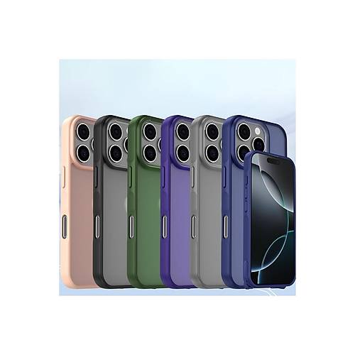 iPhone 16 Pro K�l�f Elegant Kapak - Lacivert