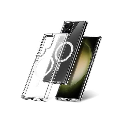 Galaxy S23 Ultra K�l�f Magneticsafe �effaf Silikon - �effaf