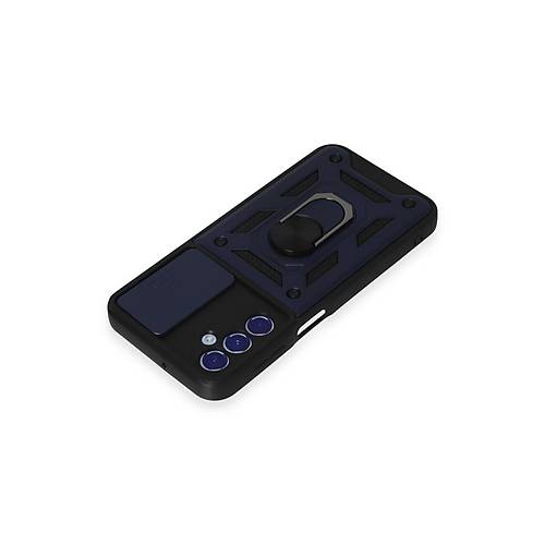 Galaxy M34 5G K�l�f Pars Lens Y�z�kl� Silikon - Lacivert