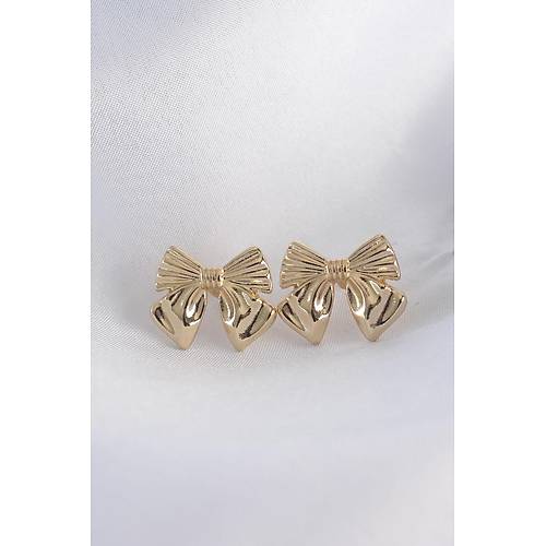 Pirin� Gold Renk Fiyonk K�pe