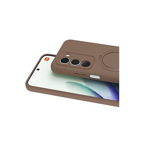 Redmi 15 4G Regal Magsafe Standl� Kapak - ��l Titanyum