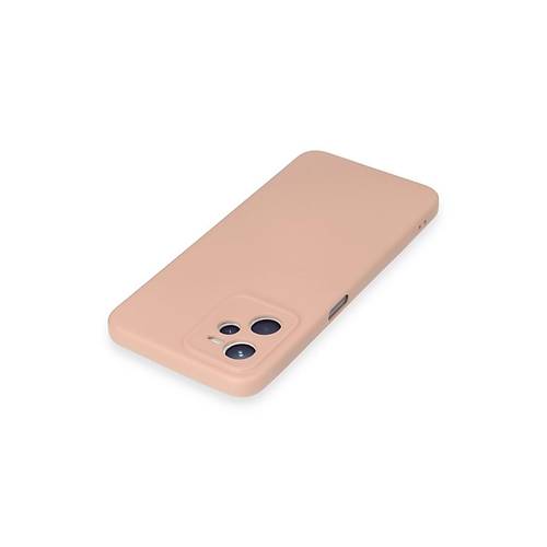 Realme C35 K�l�f Nano i�i Kadife Silikon - Pudra